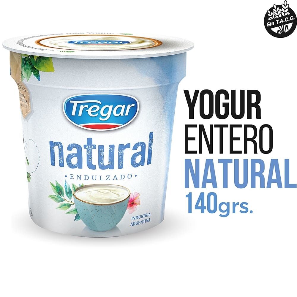 Yogur Natural Sin Azucar Agregada Gr Tregar La Duvalina