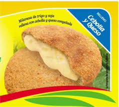 Milanesas de soja rellena c/ cebolla y queso x4 - naturela