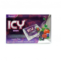 Pastillas sin azucar frutos del bosque - icy mints