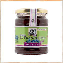 Mermelada light sin azucar de arándanos - la tranquilina 330gr