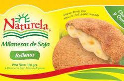 Milanesas de soja rellena c/ choclo y queso x4 - naturela
