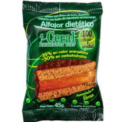 Alfajor negro de dulce de leche bajos en azucar - ceral apto diabéticos