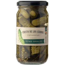 Pepinos agridulces 300gr - cristo de los cerros