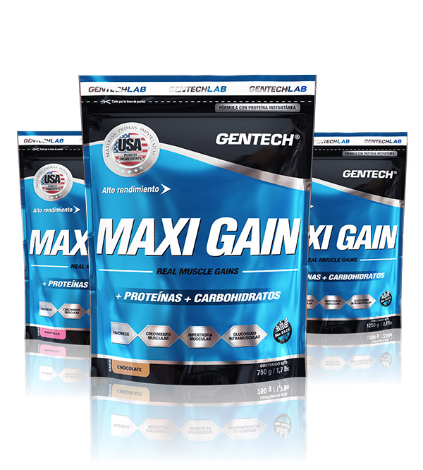 Maxi gain - ganador de peso sabor a elección 1250grs - gentech