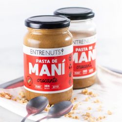 Pasta de mani con mani crocante sin azucar - entre nuts 400gr