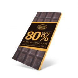 Barra de chocolate 80% cacao con almendras - copani 63gr
