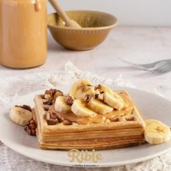Waffles artesanales de avena y banana x4 - riblé