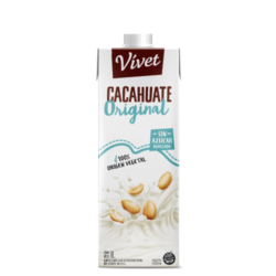Leche de mani sabor original sin azucar agregada - vivet 1lt