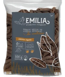 Fideos secos de harina integral de centeno, penne rigate - emilia 500gr