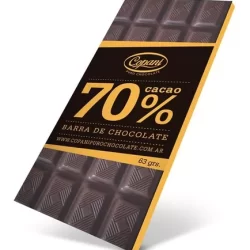 Barra de chocolate 70% - copani 63gr