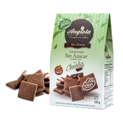 Galletitas sin azucar agregada sabor chocolate con stevia 120gr - angiola