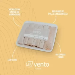 Canelones keto de verdura y queso 6un - vento