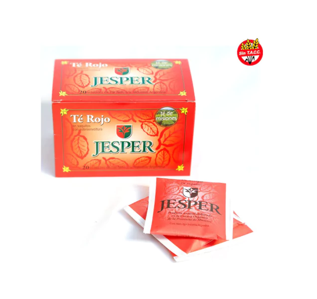 Te rojo jesper - 25 saquitos