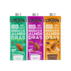 Leche de almendra sin azucar - cocoon 1lt