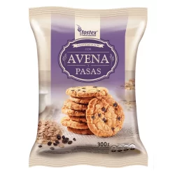 Galletitas dulces de avena y pasas de uva - tostex 300gr