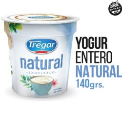 Yogur natural endulzado 140gr - tregar