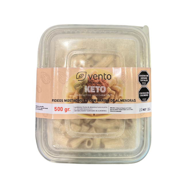Fideos mostacholes con harina de almendras 500gr - vento