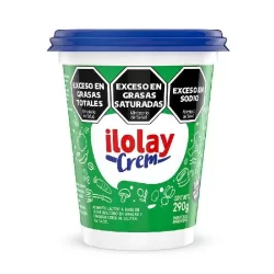 Queso crema light sin tacc - ilolay 290gr