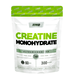 Creatina monohidrato micronizada de máxima pureza 300gr doypack - star nutrition