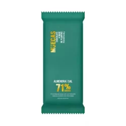 Chocolate 71% con almendras y sal marina - muecas 80gr